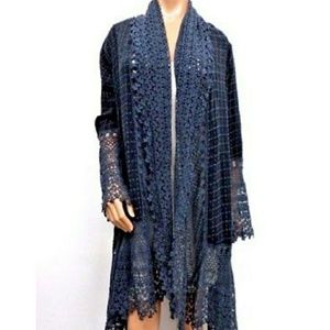 Johnny Was Antoinette Eyelet Crochet jacket